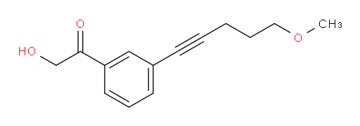 2-hydroxy-1-(3-(5-methoxypent-1-yn-1-yl)phenyl)ethanone