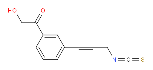 2-hydroxy-1-(3-(3-isothiocyanatoprop-1-yn-1-yl)phenyl)ethanone