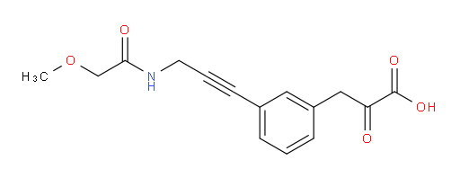 3-(3-(3-(2-methoxyacetamido)prop-1-yn-1-yl)phenyl)-2-oxopropanoic acid
