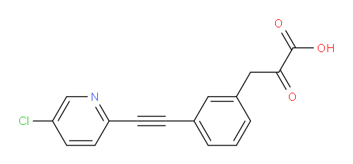 3-(3-((5-chloropyridin-2-yl)ethynyl)phenyl)-2-oxopropanoic acid