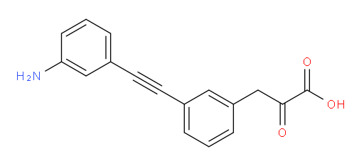 3-(3-((3-aminophenyl)ethynyl)phenyl)-2-oxopropanoic acid