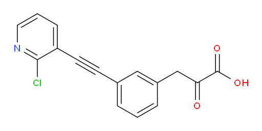 3-(3-((2-chloropyridin-3-yl)ethynyl)phenyl)-2-oxopropanoic acid