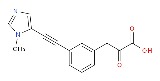 3-(3-((1-methyl-1H-imidazol-5-yl)ethynyl)phenyl)-2-oxopropanoic acid