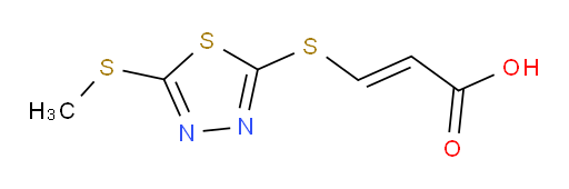 (E)-3-((5-(methylthio)-1,3,4-thiadiazol-2-yl)thio)acrylic acid