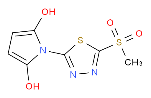 1-(5-(methylsulfonyl)-1,3,4-thiadiazol-2-yl)-1H-pyrrole-2,5-diol