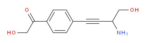 1-(4-(3-amino-4-hydroxybut-1-yn-1-yl)phenyl)-2-hydroxyethanone