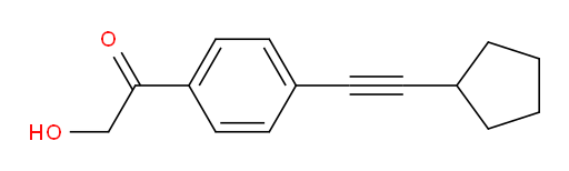 1-(4-(cyclopentylethynyl)phenyl)-2-hydroxyethanone