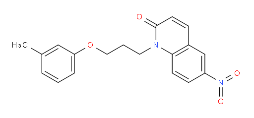 6-nitro-1-(3-(m-tolyloxy)propyl)quinolin-2(1H)-one