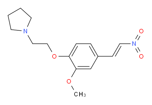 (E)-1-(2-(2-methoxy-4-(2-nitrovinyl)phenoxy)ethyl)pyrrolidine