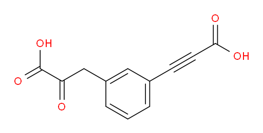 3-(3-(2-carboxy-2-oxoethyl)phenyl)propiolic acid