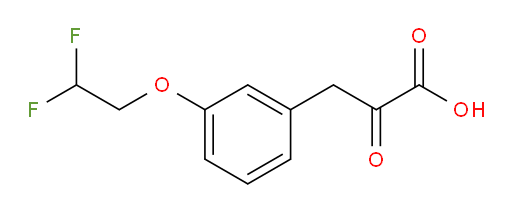 3-(3-(2,2-difluoroethoxy)phenyl)-2-oxopropanoic acid