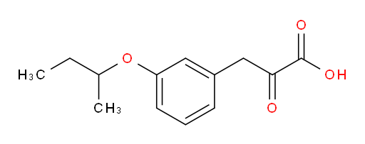 3-(3-(sec-butoxy)phenyl)-2-oxopropanoic acid