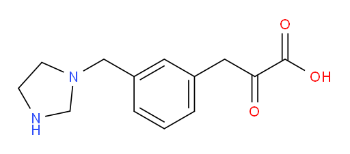 3-(3-(imidazolidin-1-ylmethyl)phenyl)-2-oxopropanoic acid