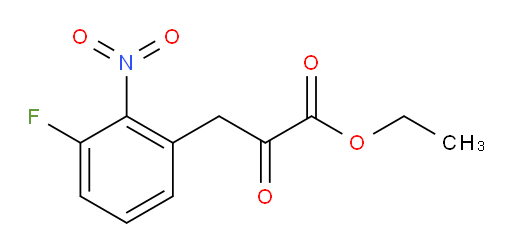 ethyl 3-(3-fluoro-2-nitrophenyl)-2-oxopropanoate