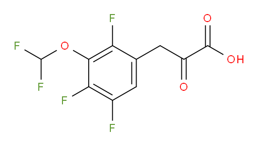 3-(3-(difluoromethoxy)-2,4,5-trifluorophenyl)-2-oxopropanoic acid