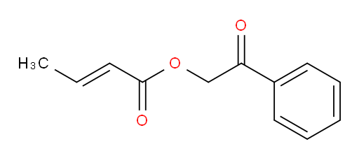 (E)-2-oxo-2-phenylethyl but-2-enoate
