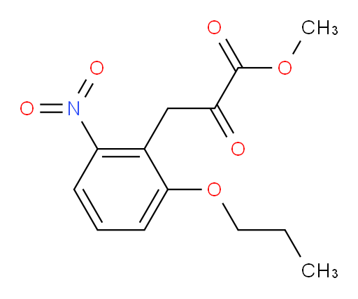 methyl 3-(2-nitro-6-propoxyphenyl)-2-oxopropanoate