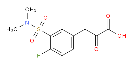 3-(3-(N,N-dimethylsulfamoyl)-4-fluorophenyl)-2-oxopropanoic acid