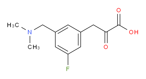 3-(3-((dimethylamino)methyl)-5-fluorophenyl)-2-oxopropanoic acid