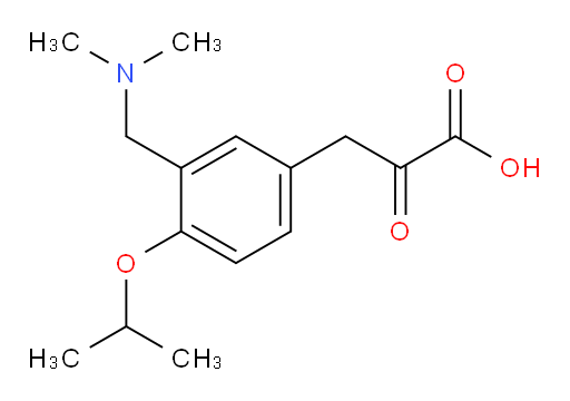 3-(3-((dimethylamino)methyl)-4-isopropoxyphenyl)-2-oxopropanoic acid