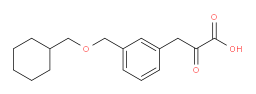 3-(3-((cyclohexylmethoxy)methyl)phenyl)-2-oxopropanoic acid