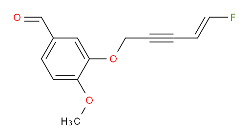(E)-3-((5-fluoropent-4-en-2-yn-1-yl)oxy)-4-methoxybenzaldehyde
