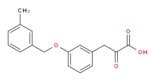 3-(3-((3-methylbenzyl)oxy)phenyl)-2-oxopropanoic acid