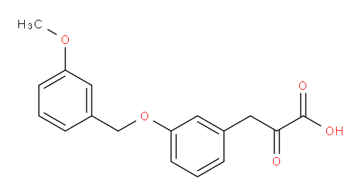 3-(3-((3-methoxybenzyl)oxy)phenyl)-2-oxopropanoic acid