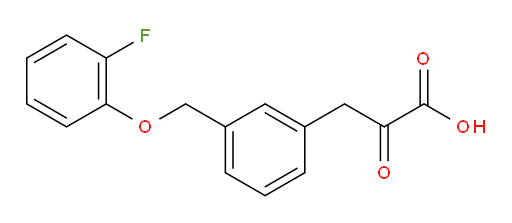 3-(3-((2-fluorophenoxy)methyl)phenyl)-2-oxopropanoic acid