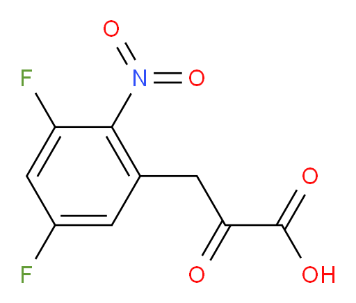 3-(3,5-difluoro-2-nitrophenyl)-2-oxopropanoic acid
