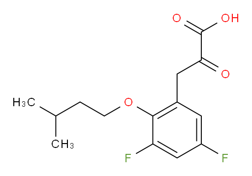 3-(3,5-difluoro-2-(isopentyloxy)phenyl)-2-oxopropanoic acid