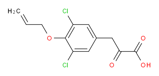 3-(4-(allyloxy)-3,5-dichlorophenyl)-2-oxopropanoic acid