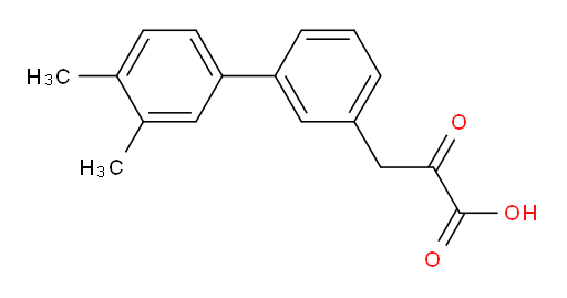 3-(3',4'-dimethyl-[1,1'-biphenyl]-3-yl)-2-oxopropanoic acid
