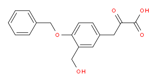 3-(4-(benzyloxy)-3-(hydroxymethyl)phenyl)-2-oxopropanoic acid