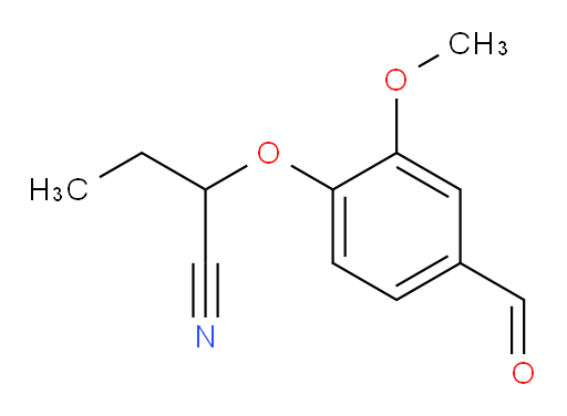 2-(4-formyl-2-methoxyphenoxy)butanenitrile