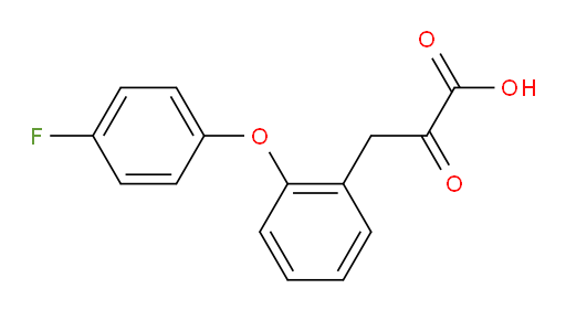 3-(2-(4-fluorophenoxy)phenyl)-2-oxopropanoic acid