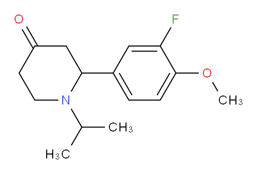 2-(3-fluoro-4-methoxyphenyl)-1-isopropylpiperidin-4-one