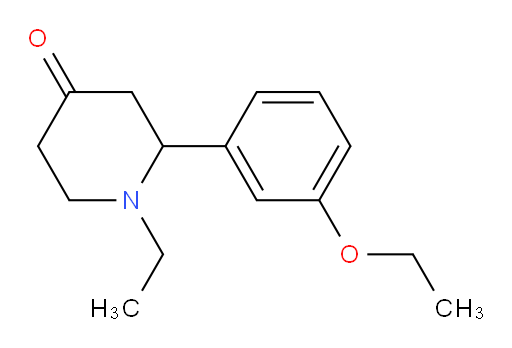 2-(3-ethoxyphenyl)-1-ethylpiperidin-4-one