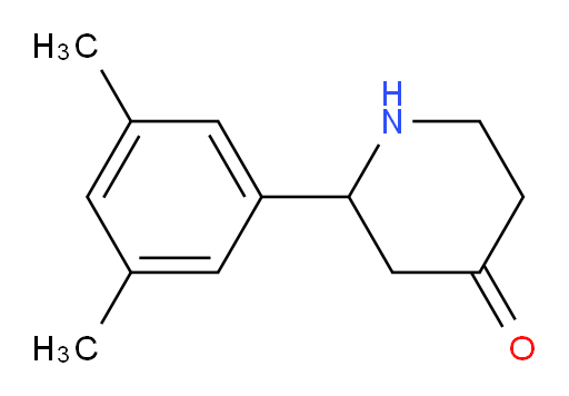 2-(3,5-dimethylphenyl)piperidin-4-one