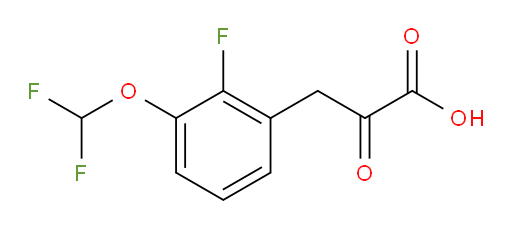 3-(3-(difluoromethoxy)-2-fluorophenyl)-2-oxopropanoic acid