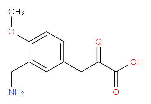 3-(3-(aminomethyl)-4-methoxyphenyl)-2-oxopropanoic acid