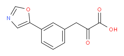 3-(3-(oxazol-5-yl)phenyl)-2-oxopropanoic acid