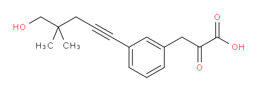 3-(3-(5-hydroxy-4,4-dimethylpent-1-yn-1-yl)phenyl)-2-oxopropanoic acid