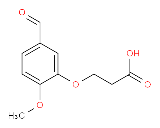 3-(5-formyl-2-methoxyphenoxy)propanoic acid