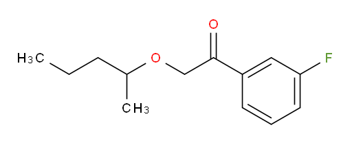 1-(3-fluorophenyl)-2-(pentan-2-yloxy)ethanone