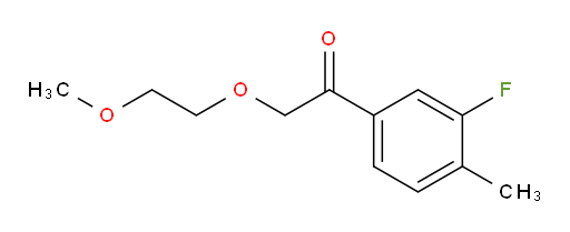 1-(3-fluoro-4-methylphenyl)-2-(2-methoxyethoxy)ethanone