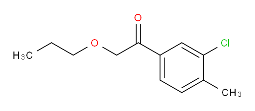 1-(3-chloro-4-methylphenyl)-2-propoxyethanone