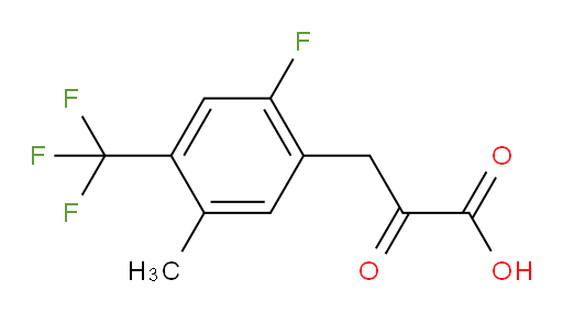 3-(2-fluoro-5-methyl-4-(trifluoromethyl)phenyl)-2-oxopropanoic acid
