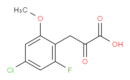 3-(4-chloro-2-fluoro-6-methoxyphenyl)-2-oxopropanoic acid