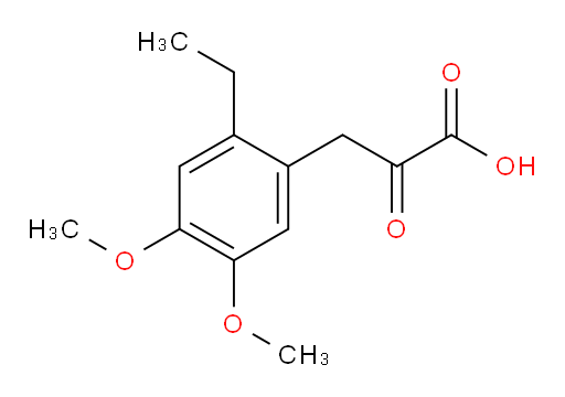 3-(2-ethyl-4,5-dimethoxyphenyl)-2-oxopropanoic acid